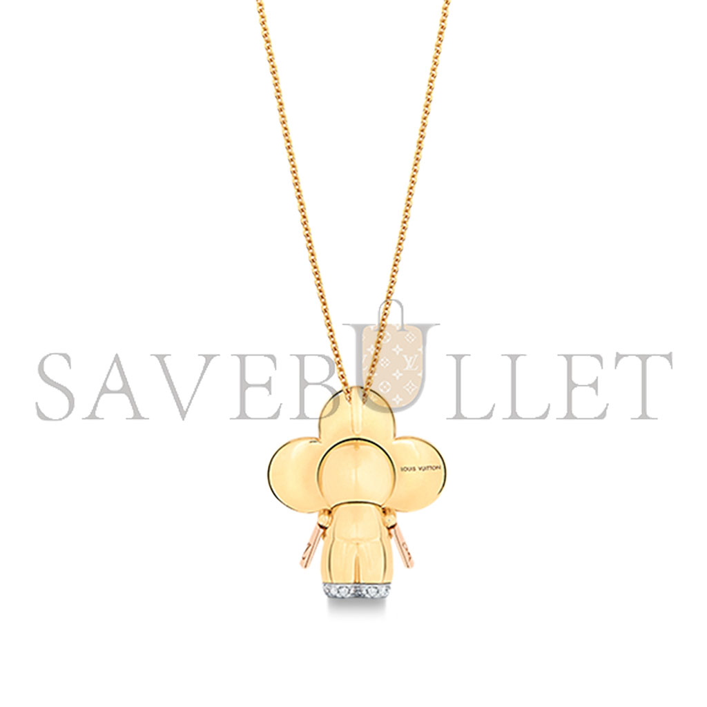 l**is v*t*n vivienne 18k gold Di*m*nd necklace q93801